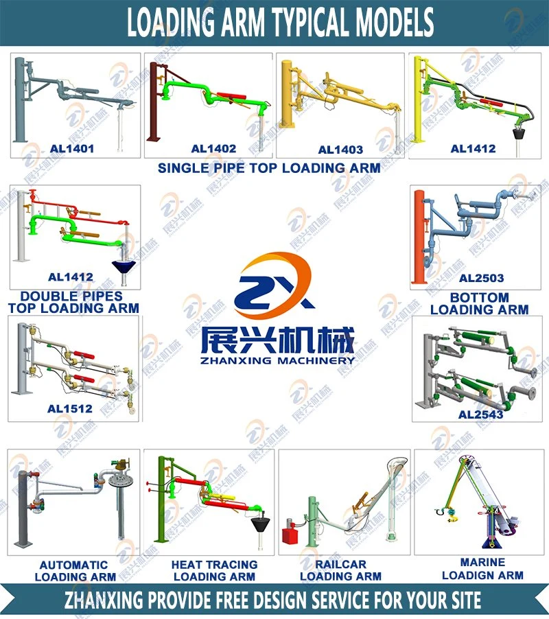 Hose Bottom Loading Arms with API RP 1004 Coupling