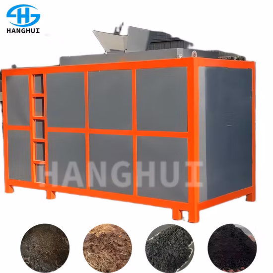 Cuve de fermentation de fumier de poulet / cuve de fermentation de fumier de porc / machine de fermentation de fumier de vache / machine à compost / équipement de fermentation d'engrais organique